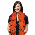 6' Orange & Black Multi Color Feather Boa